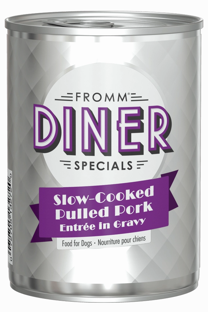 Fromm Diner Specials Slow-Cooked Pulled Pork Entree in Gravy Wet Dog Food
