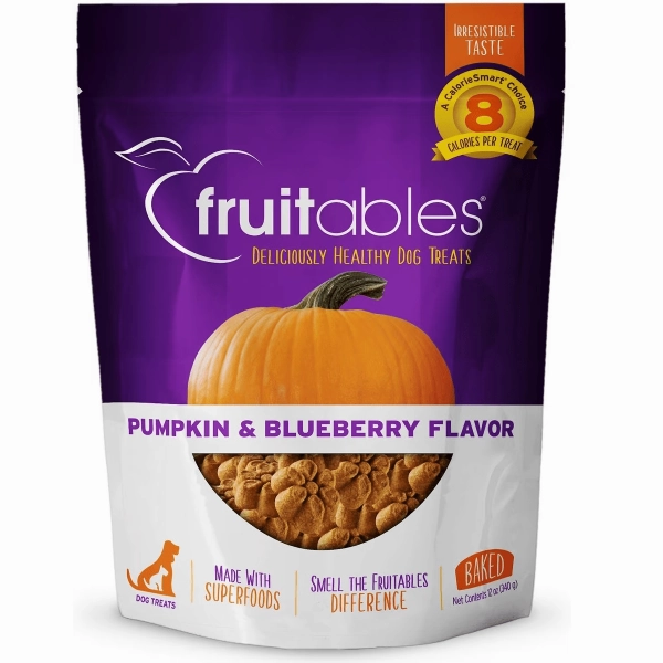 Fruitables Baked Pumpkin & Blueberry Dog Treats