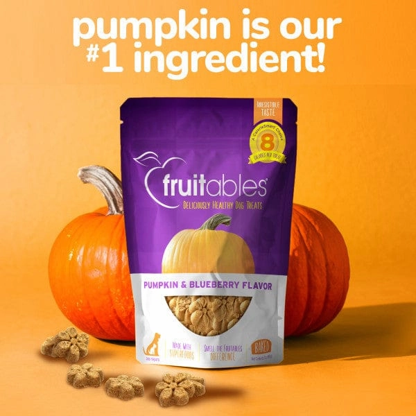 Fruitables Baked Pumpkin & Blueberry Dog Treats