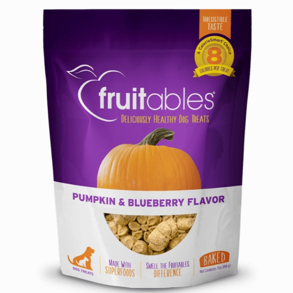 Fruitables Baked Pumpkin & Blueberry Dog Treats