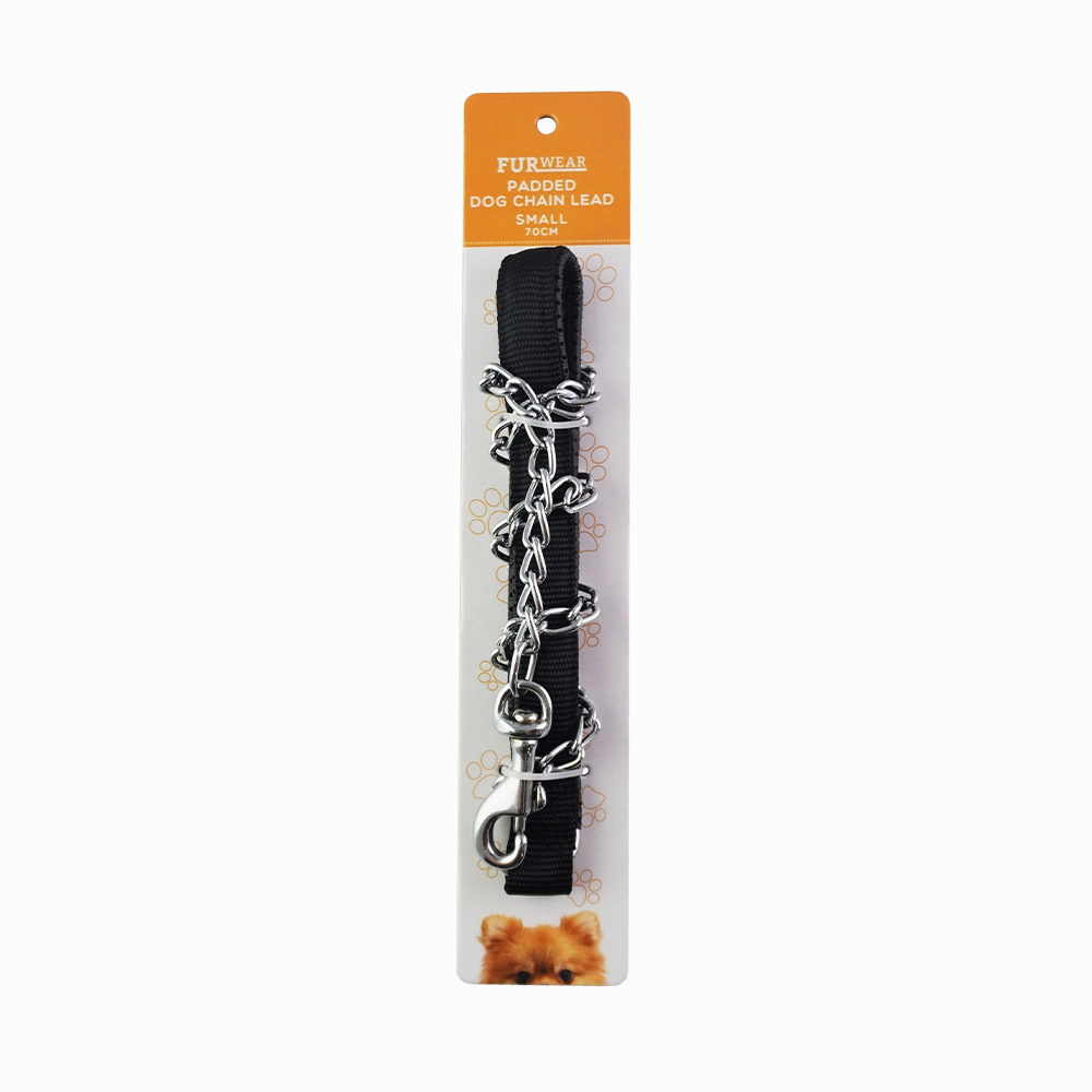 Furwear - Padded Dog Chain Lead (Black)