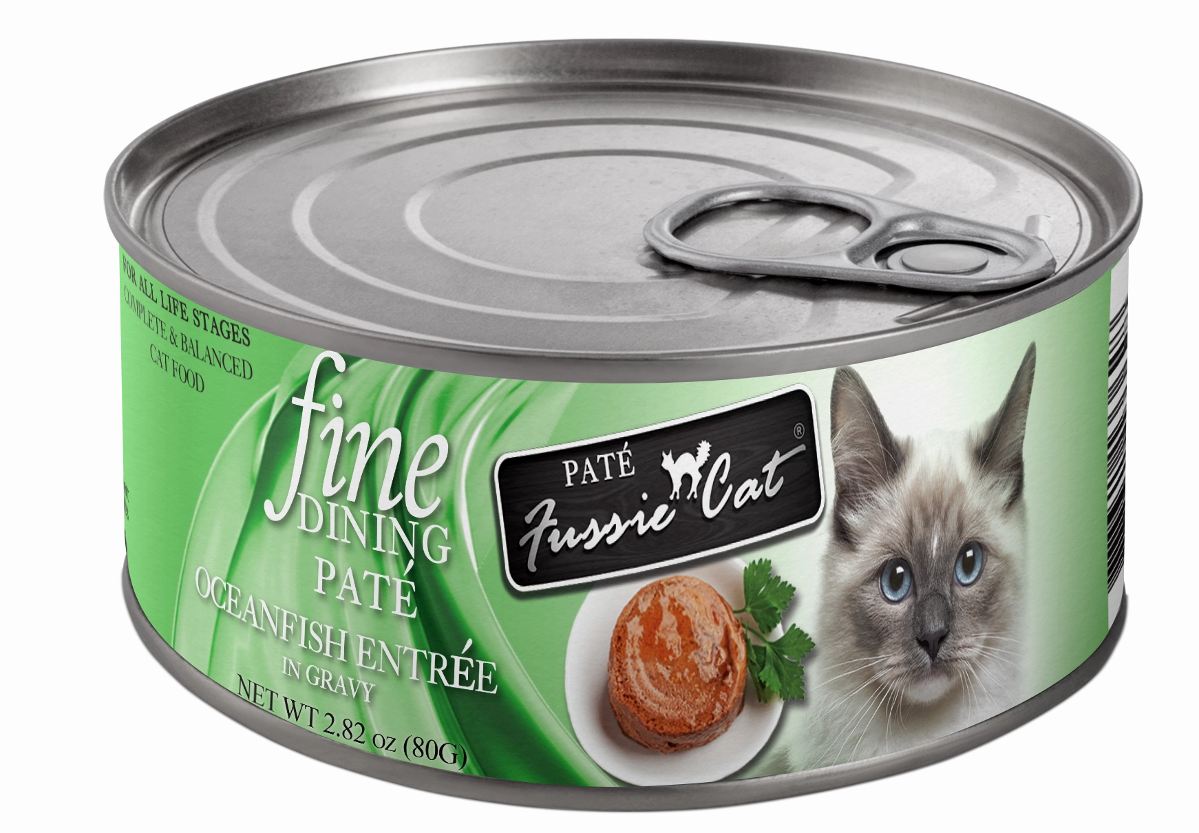 Fussie Cat Fine Dining Pate Oceanfish Entree Wet Cat Food, 2.82oz
