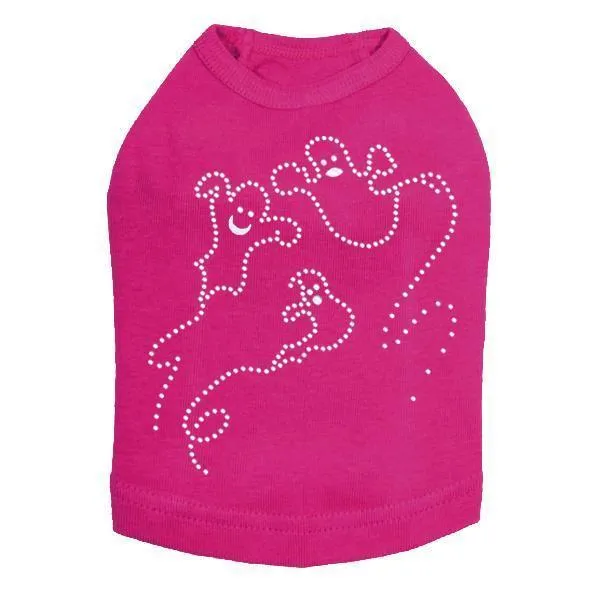 Ghosts Rhinestone Dog Tank