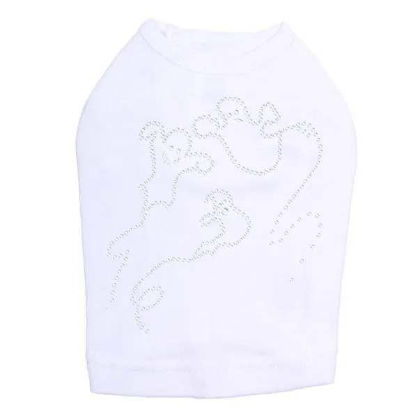 Ghosts Rhinestone Dog Tank