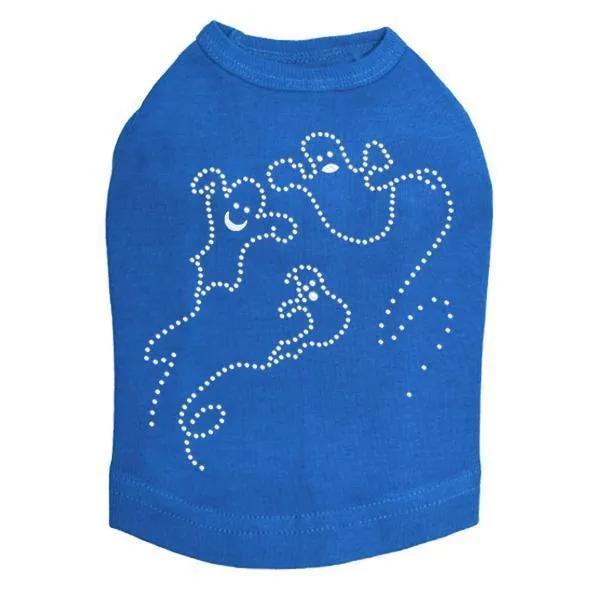Ghosts Rhinestone Dog Tank