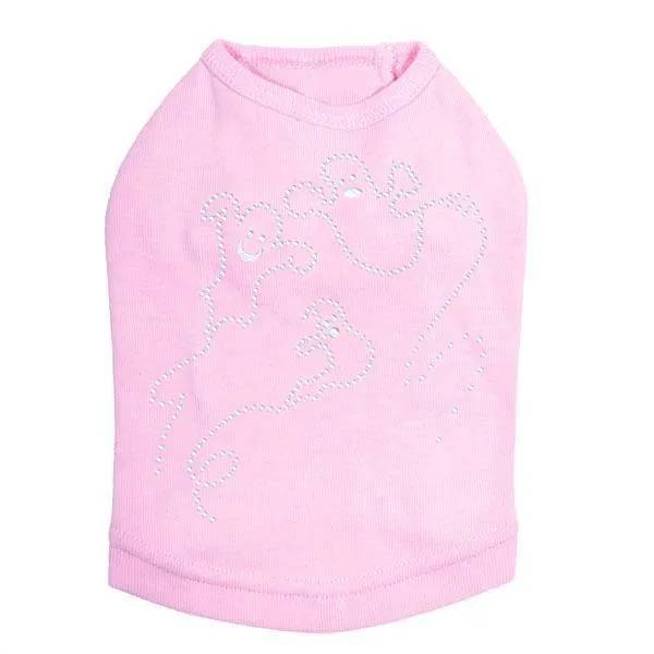 Ghosts Rhinestone Dog Tank