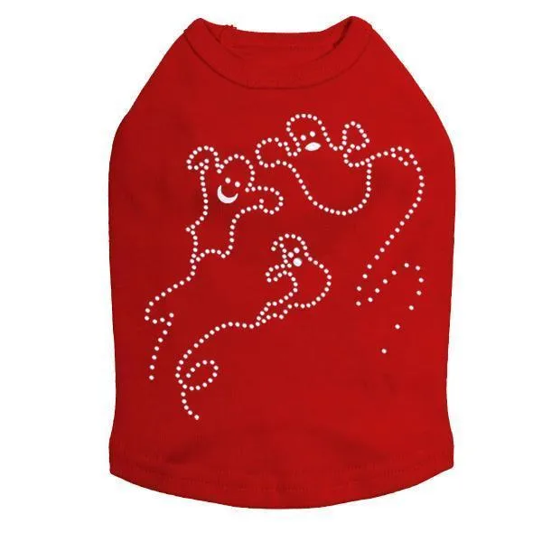 Ghosts Rhinestone Dog Tank