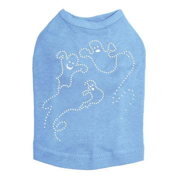 Ghosts Rhinestone Dog Tank