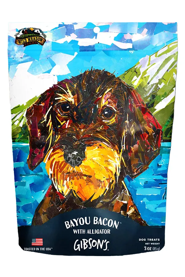 Gibson's Bayou Bacon with Alligator Jerky Dog Treats