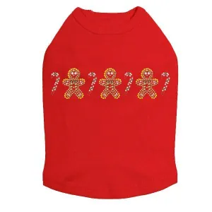Gingerbread Men Rhinestone Dog Tank