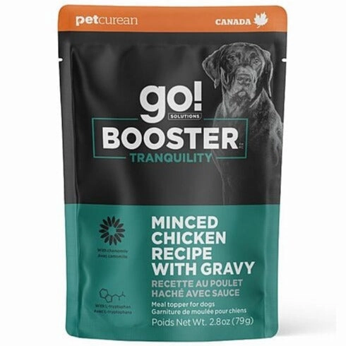 Go! Solutions Booster Tranquility Minced Chicken with Gravy Dog Food Topper