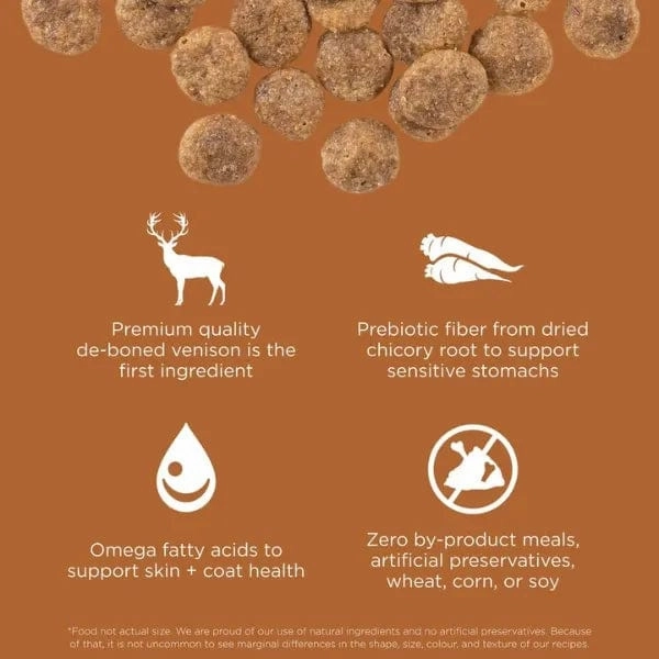 Go! Solutions Sensitivities Limited Ingredient Grain Free Venison Recipe Dry Dog Food, 22lb