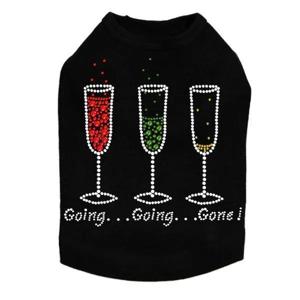 Going, Going, Gone Rhinestone Dog Tank