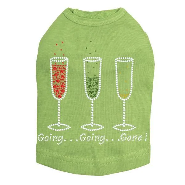 Going, Going, Gone Rhinestone Dog Tank