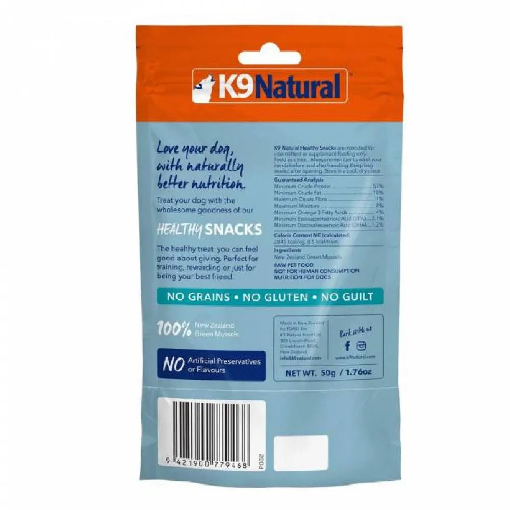 Grain Free Freeze Dried Green Mussels Dog Treats