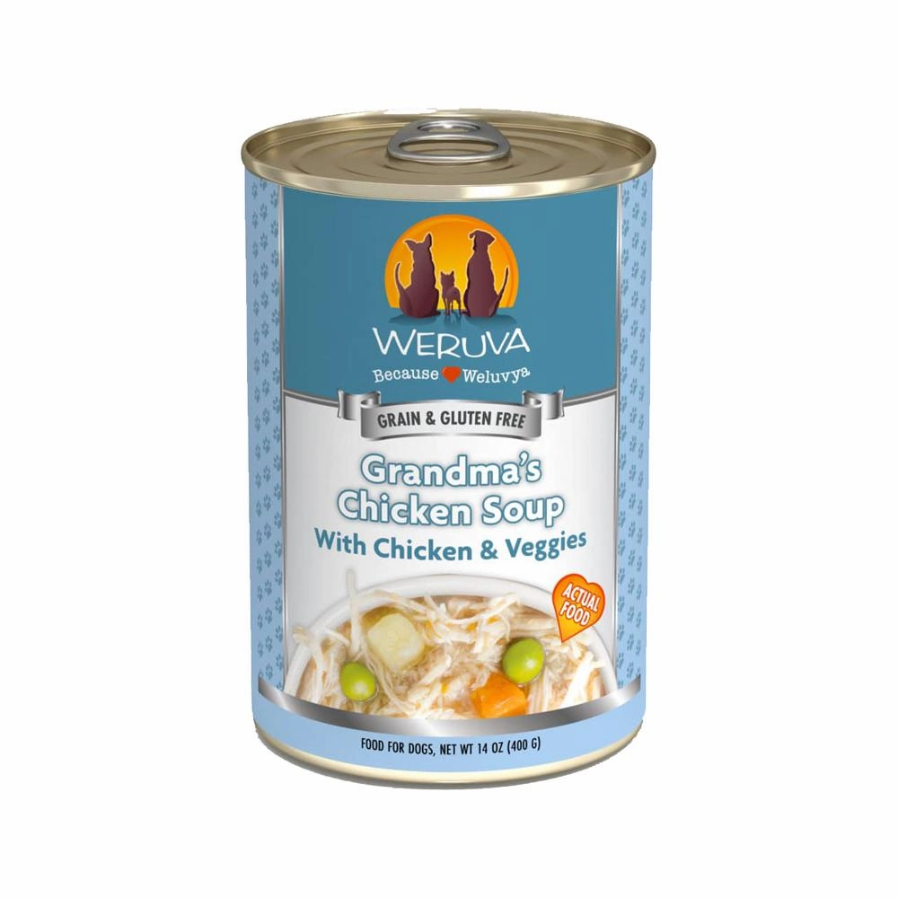 Grandma's Chicken Soup with Chicken & Veggies Dog Can