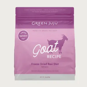 GREEN JUJU Freeze-Dried Raw Grass Fed Goat Recipe for Dogs