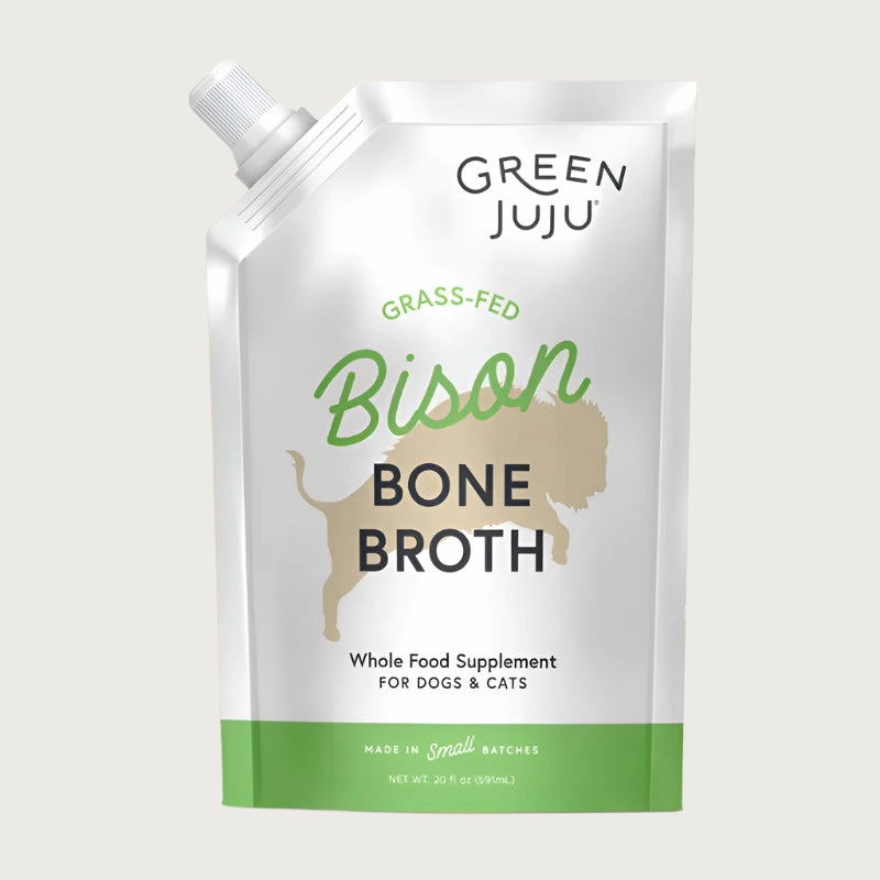 GREEN JUJU Frozen Bison Bone Broth for Dogs & Cats