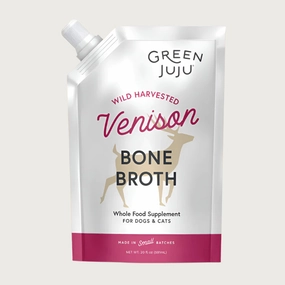 GREEN JUJU Frozen Venison Bone Broth for Dogs & Cats