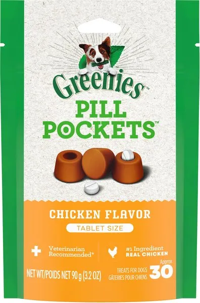 Greenies Pill Pockets Canine Chicken Flavor Dog Treats