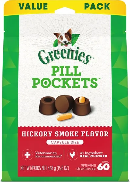Greenies Pill Pockets Canine Hickory Smoke Flavor Dog Treats