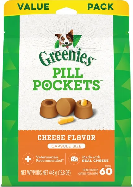 Greenies Pill Pockets Cheese Flavor Dog Treats