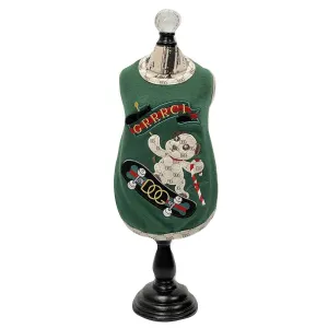 GRRRCI Skateboard Dog Tank Green