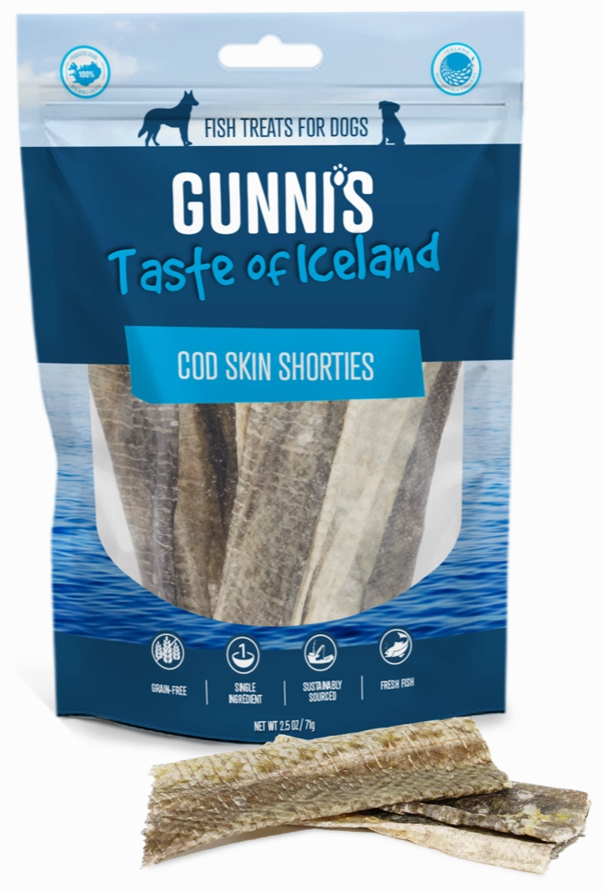 Gunni's Cod Skin Shorties Chews for Dogs