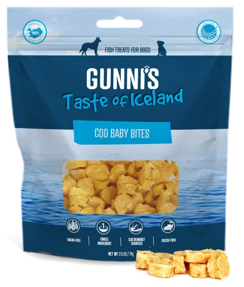 Gunni's Cod Baby Bites Treats for Dogs