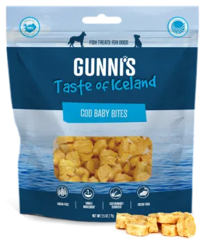 Gunni's Cod Baby Bites Treats for Dogs
