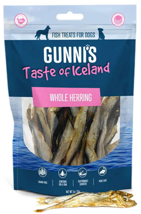 Gunni's Whole Herring Treats for Dogs