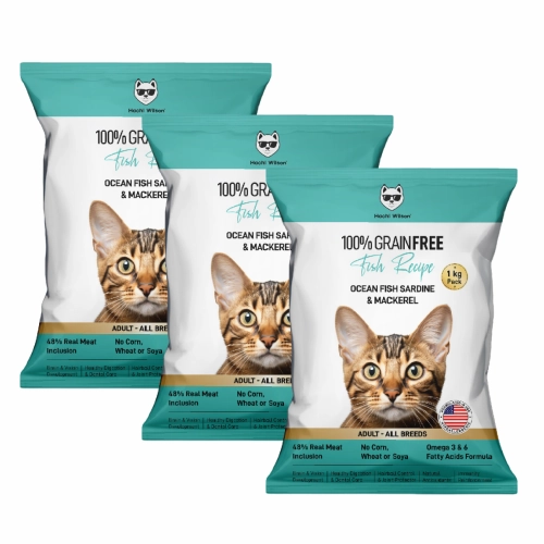 Hachi Wilson Grain Free Ocean Fish Sardine & Mackerel Adult Cat Dry Food