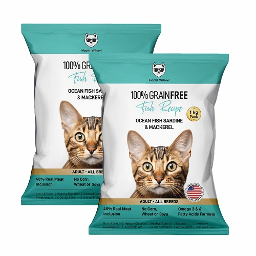 Hachi Wilson Grain Free Ocean Fish Sardine & Mackerel Adult Cat Dry Food