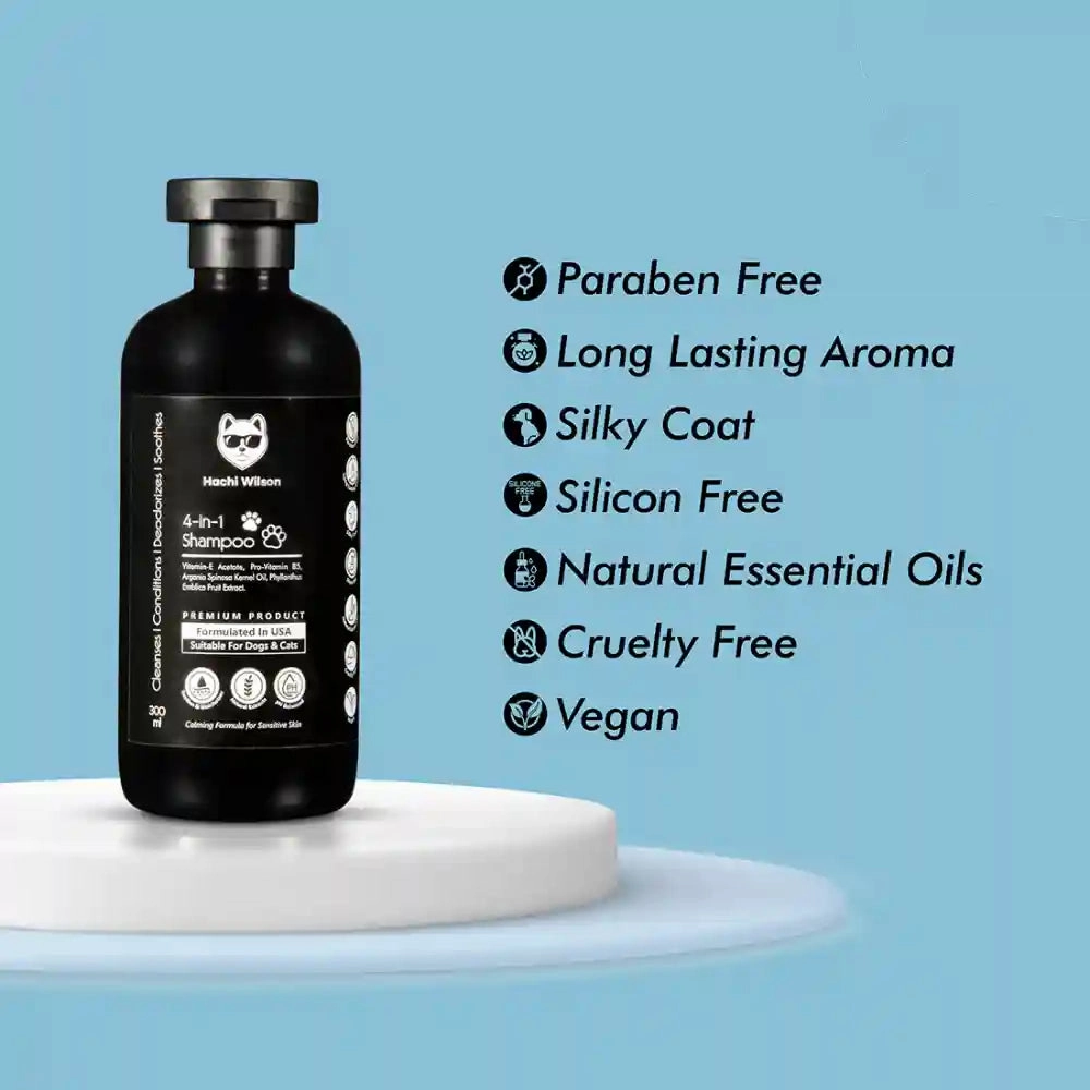 Hachi Wilson Premium 4 in 1 Shampoo for Dogs and Cats