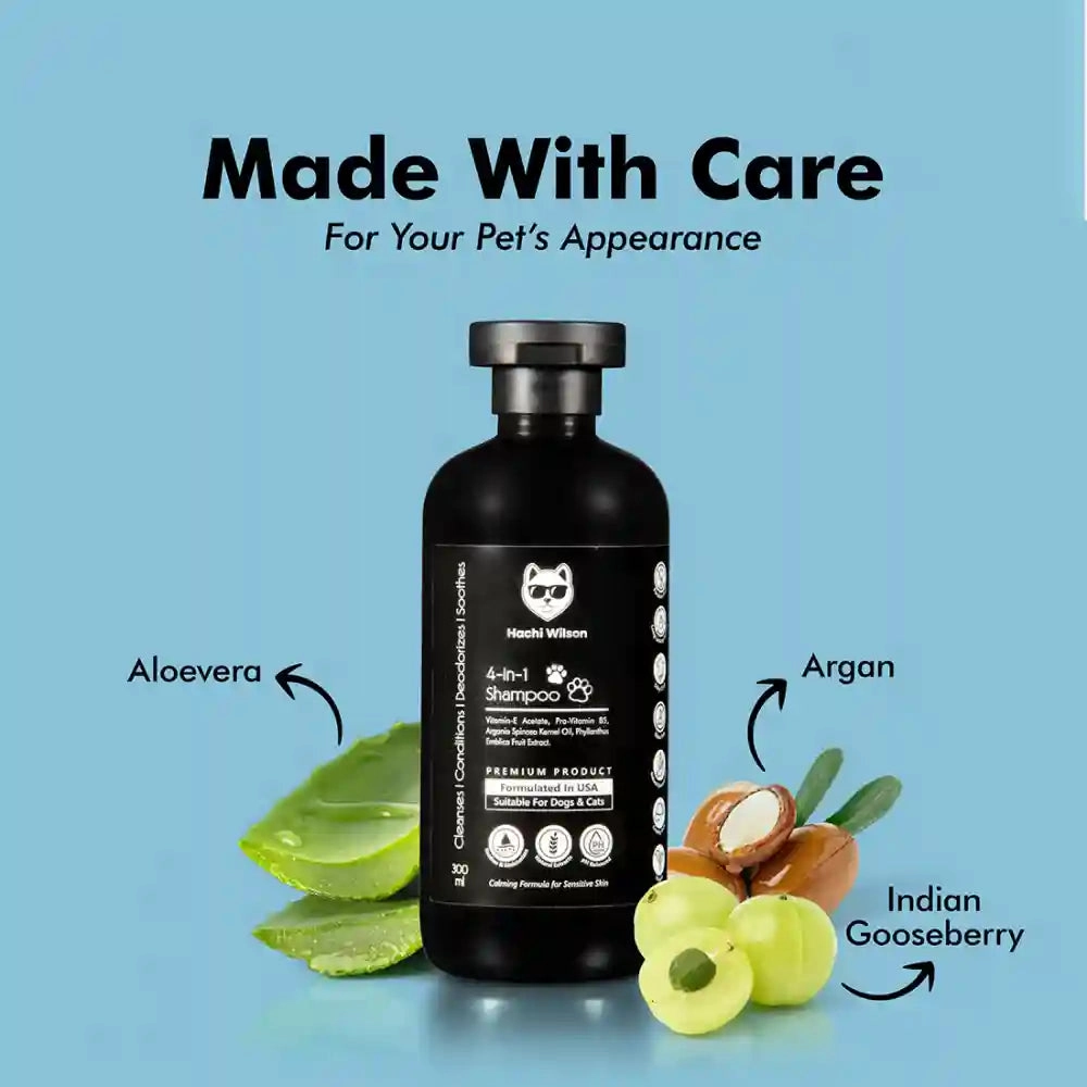 Hachi Wilson Premium 4 in 1 Shampoo for Dogs and Cats