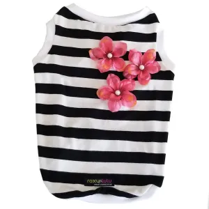Hibiscus Stripe Dog Tank