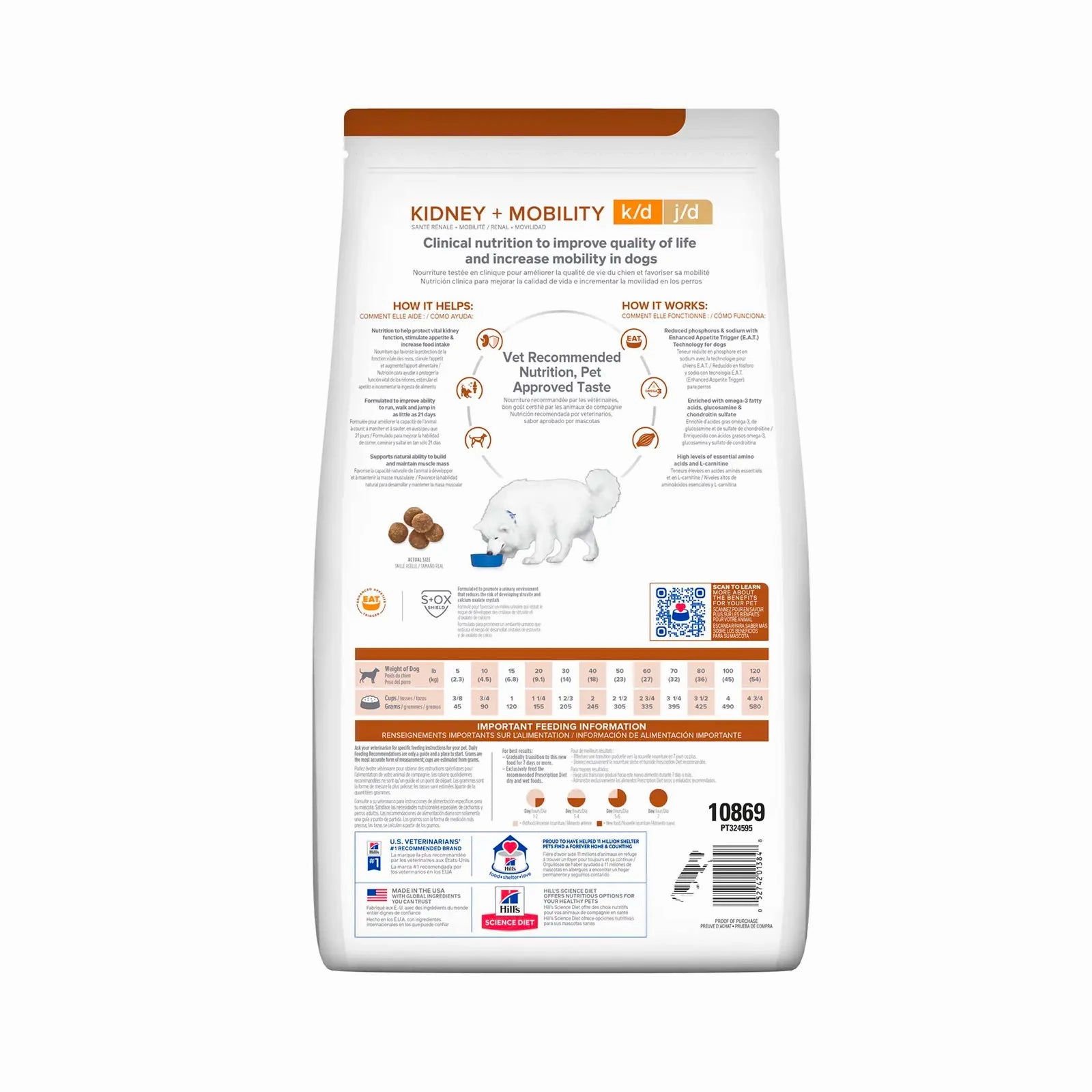 Hill's Prescription Diet - Canine k/d   j/d (Kidney & Mobility)