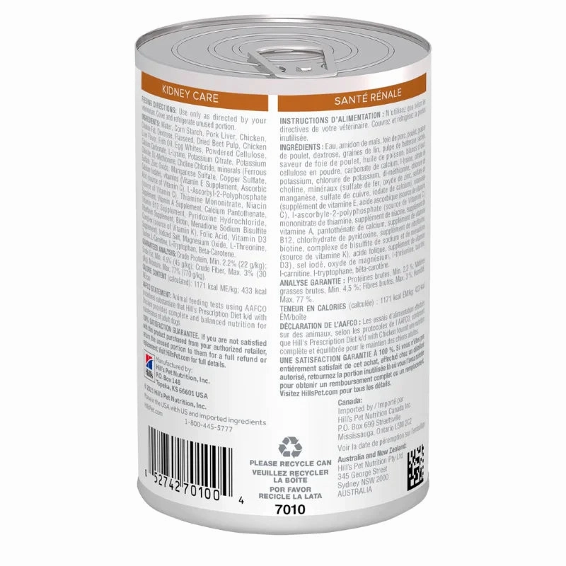 Hill's Prescription Diet - Canine k/d Kidney Care Canned 13oz