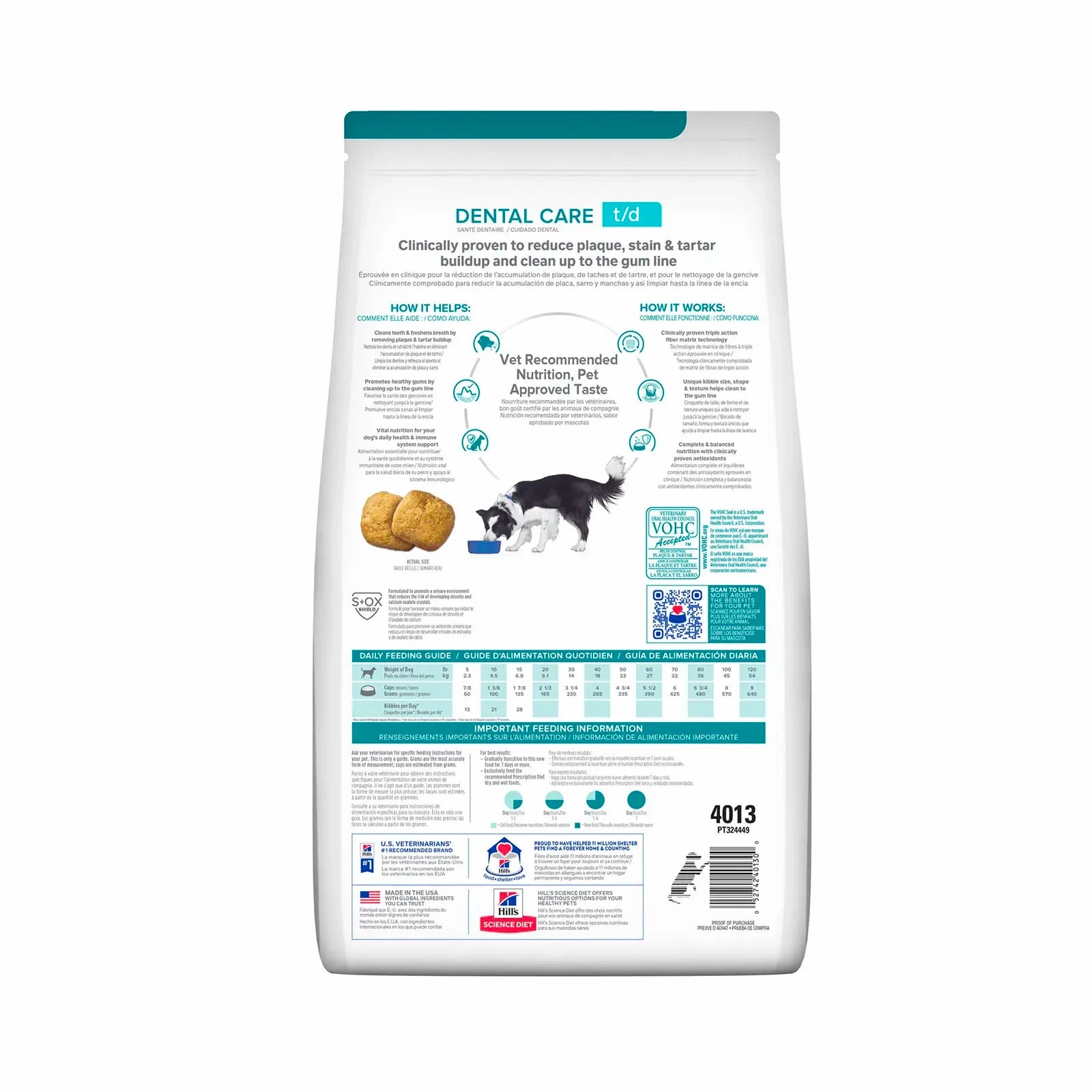 Hill's Prescription Diet - Canine t/d Dental Care 5lb