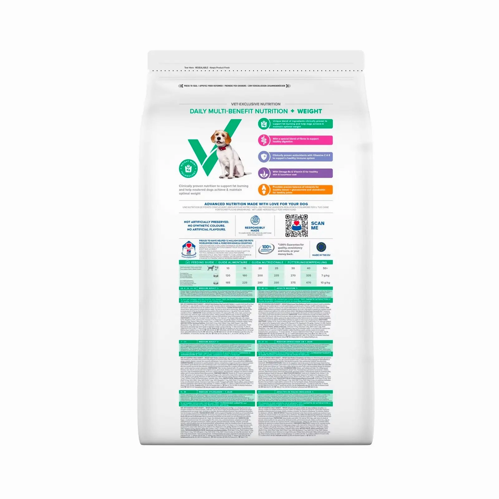 Hill's VetEssentials Diet - Canine Neutered Adult "Medium" 2kg