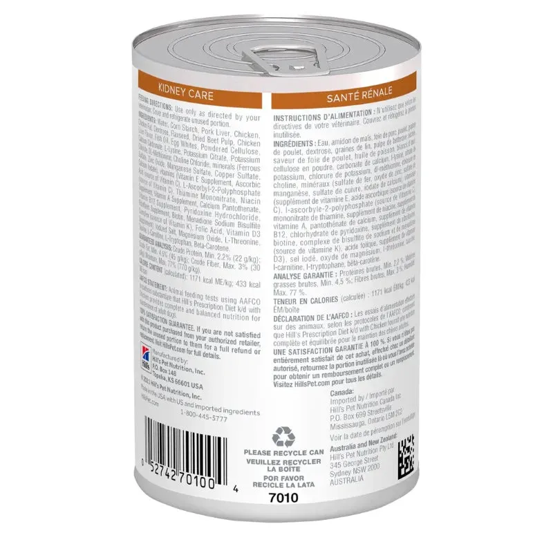 Hill's Prescription Diet - Canine k/d Kidney Care Canned 13oz