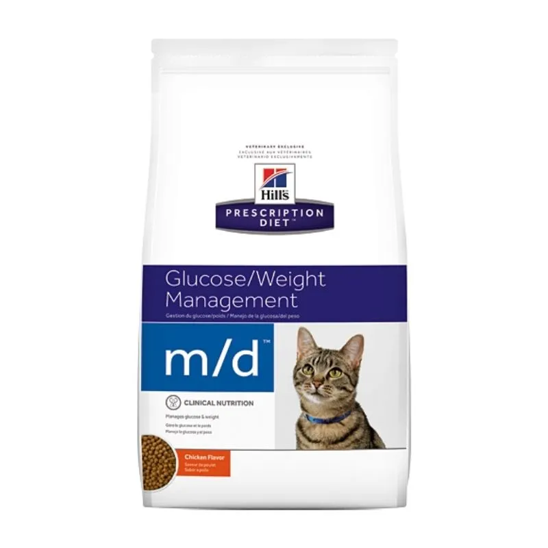 Hill's Prescription Diet - m/d GlucoSupport Feline with Chicken 4lbs