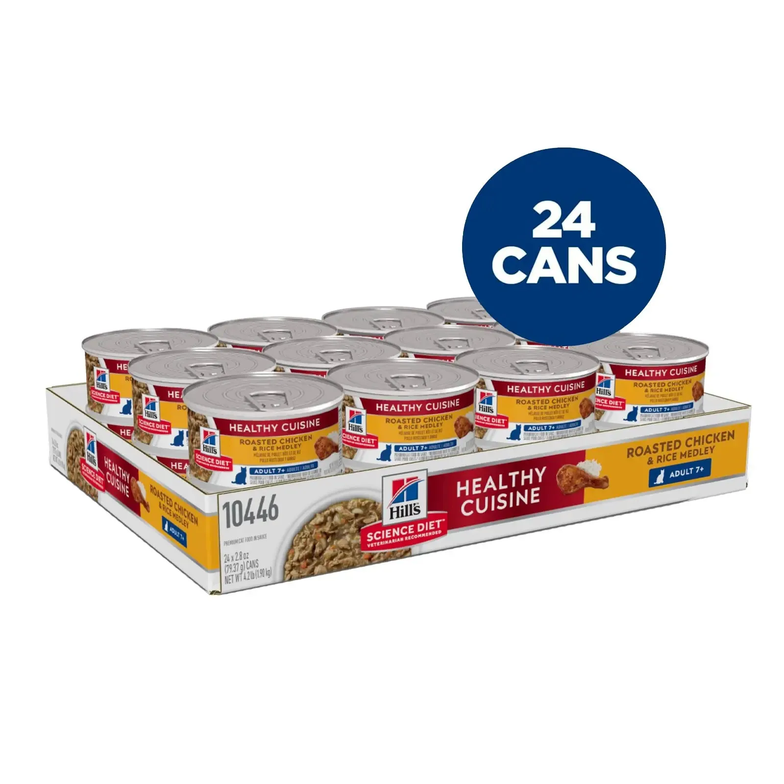 Hills Science Diet - Feline Adult 7  Healthy Cuisine Roasted Chicken & Rice Medley Stew 2.8oz