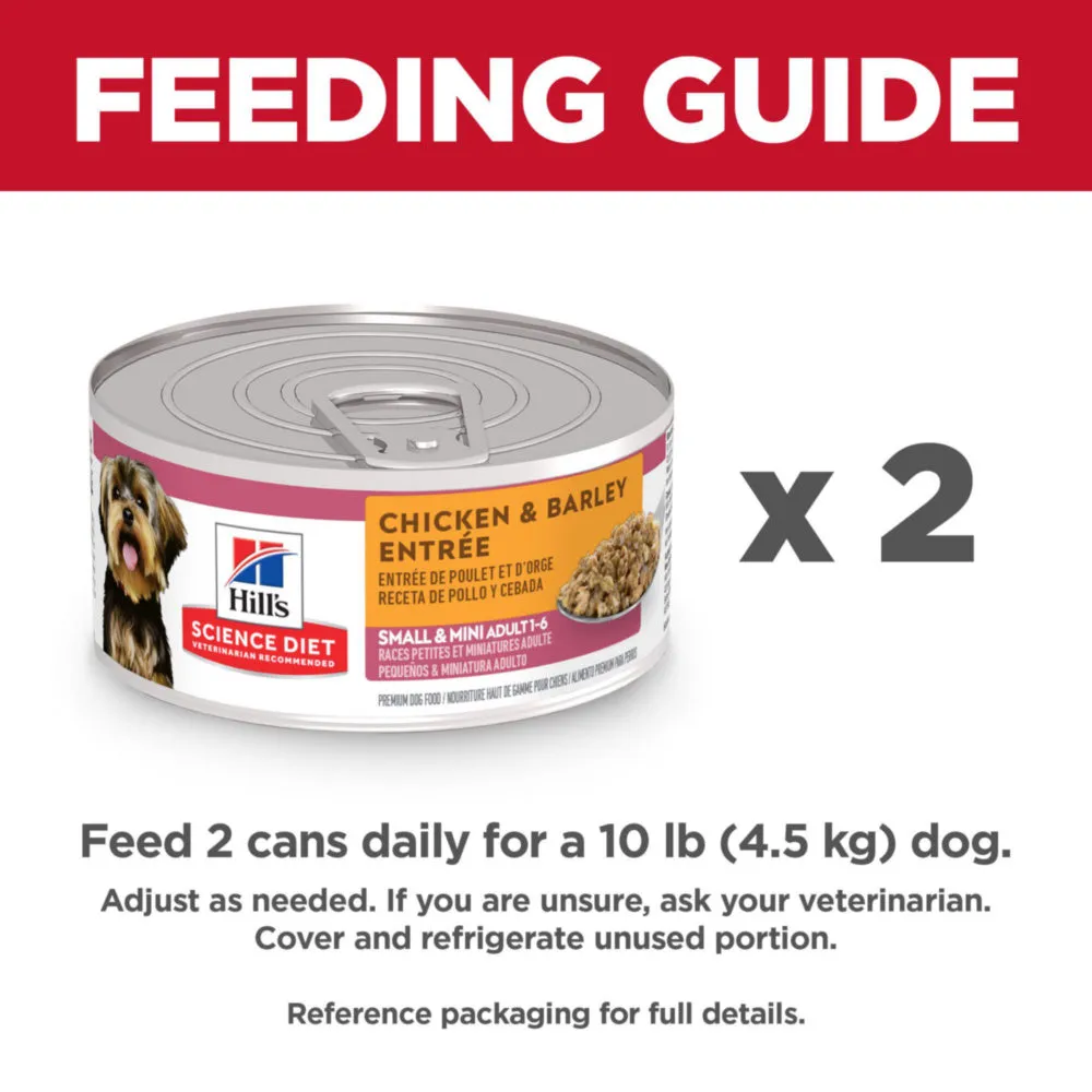 Hill's Science Diet Small Paws Chicken & Barley Entree Canned Dog Food