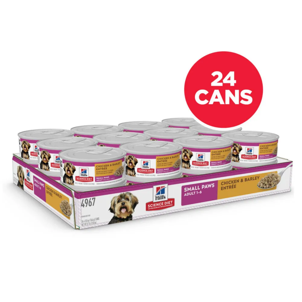 Hill's Science Diet Small Paws Chicken & Barley Entree Canned Dog Food