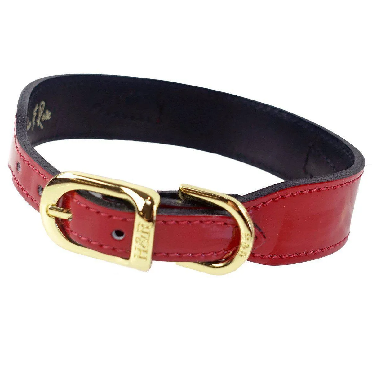 Holiday Collection Dog Collar Red Patent