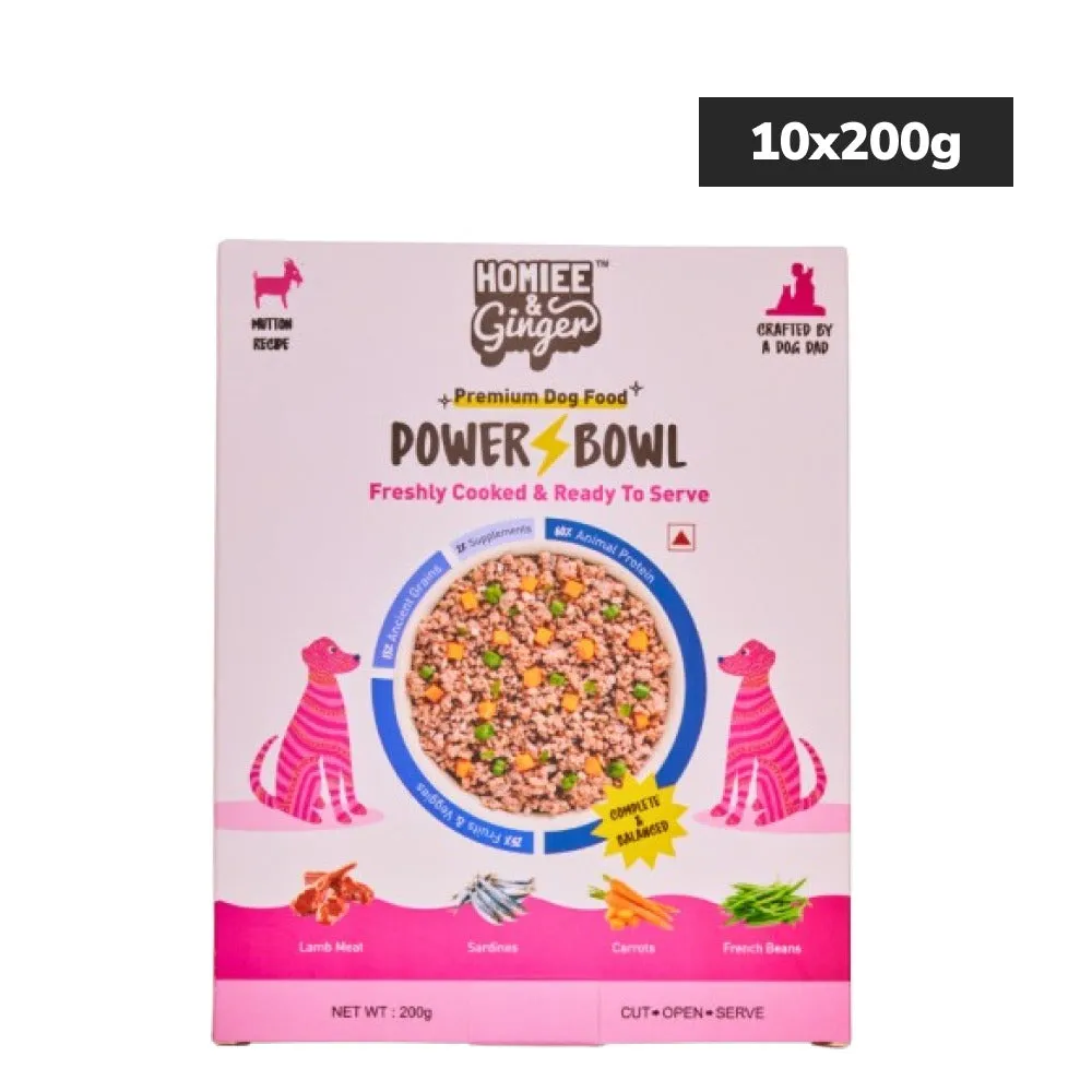 Homiee & Ginger Power Bowl Surf & Turf Fresh Food for Dogs
