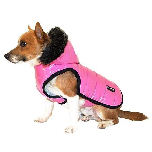 Hoodie Harness Dog Coat Pink Medium