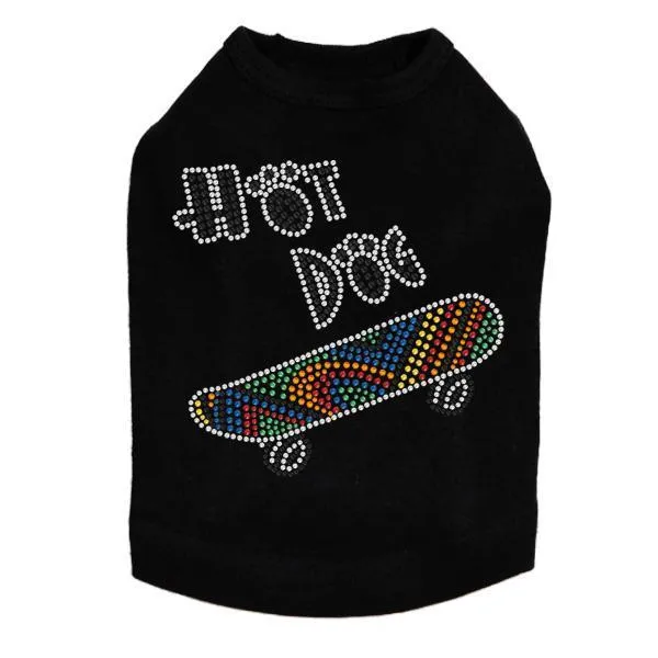 Hot Dog Rhinestone Dog Tank