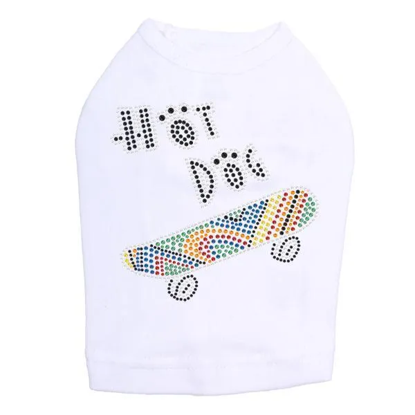 Hot Dog Rhinestone Dog Tank